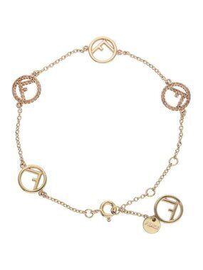 Fendi Fflogo Line Stone Bracelet